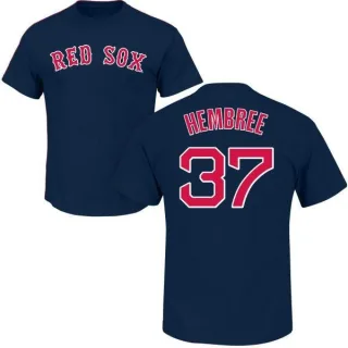 Heath Hembree Boston Red Sox Name & Number T-Shirt - Navy