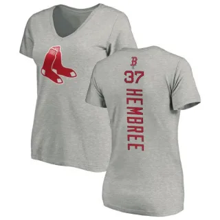 Heath Hembree Women's Boston Red Sox Backer Slim Fit T-Shirt - Ash