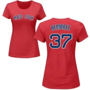 Heath Hembree Women's Boston Red Sox Name & Number T-Shirt - Red