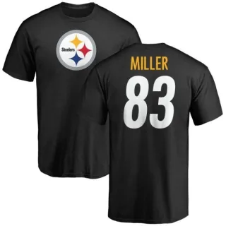 Heath Miller Pittsburgh Steelers Name & Number Logo T-Shirt - Black