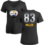 Heath Miller Women's Pittsburgh Steelers Midnight Mascot T-Shirt - Black