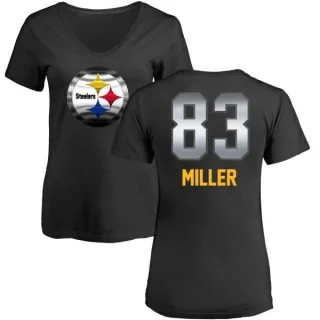 Heath Miller Women's Pittsburgh Steelers Midnight Mascot T-Shirt - Black