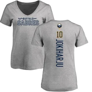 Henri Jokiharju Women's Buffalo Sabres Backer T-Shirt - Ash