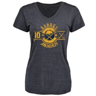 Henri Jokiharju Women's Buffalo Sabres Insignia Tri-Blend T-Shirt - Navy