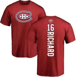 Henri Richard Montreal Canadiens Backer T-Shirt - Red