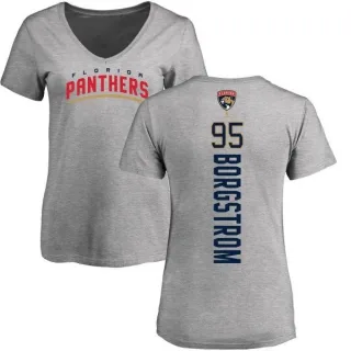 Henrik Borgstrom Women's Florida Panthers Backer T-Shirt - Ash