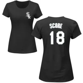 Herb Score Women's Chicago White Sox Name & Number T-Shirt - Black