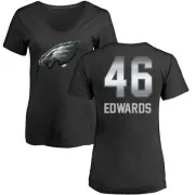 Herman Edwards Women's Philadelphia Eagles Midnight Mascot T-Shirt - Black