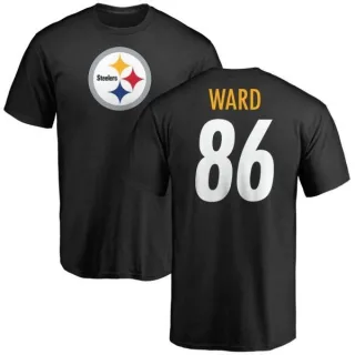 Hines Ward Pittsburgh Steelers Name & Number Logo T-Shirt - Black