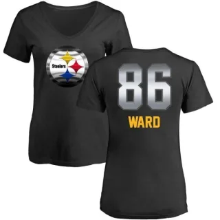 Hines Ward Women's Pittsburgh Steelers Midnight Mascot T-Shirt - Black