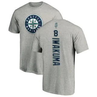 Hisashi Iwakuma Seattle Mariners Backer T-Shirt - Ash