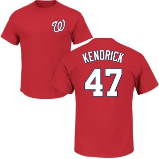 Howie Kendrick Washington Nationals Name & Number T-Shirt - Red