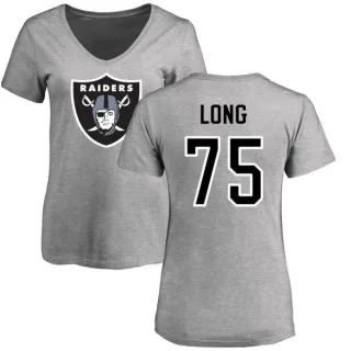 Howie Long Women's Oakland Raiders Name & Number Logo Slim Fit T-Shirt - Ash