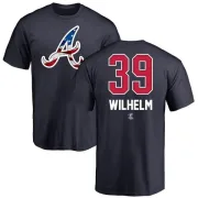 Hoyt Wilhelm Atlanta Braves Name and Number Banner Wave T-Shirt - Navy