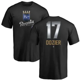 Hunter Dozier Kansas City Royals Midnight Mascot T-Shirt - Black