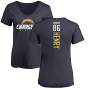 Hunter Henry Women's Los Angeles Chargers Backer T-Shirt - Navy