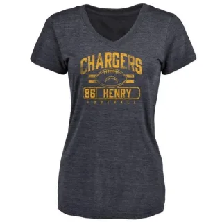 Hunter Henry Women's Los Angeles Chargers Flanker Tri-Blend T-Shirt - Navy