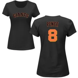 Hunter Pence Women's San Francisco Giants Name & Number T-Shirt - Black