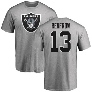 Hunter Renfrow Oakland Raiders Name & Number Logo T-Shirt - Ash