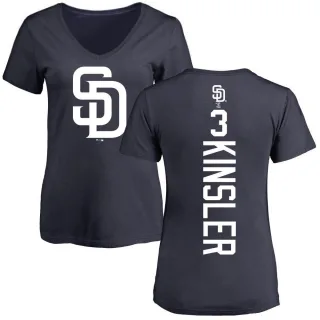 Ian Kinsler Women's San Diego Padres Backer Slim Fit T-Shirt - Navy