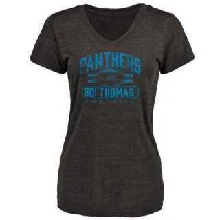 Ian Thomas Women's Carolina Panthers Flanker Tri-Blend T-Shirt - Black