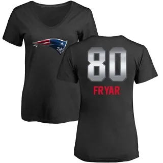 Irving Fryar Women's New England Patriots Midnight Mascot T-Shirt - Black