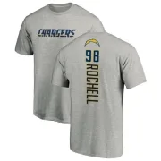 Isaac Rochell Los Angeles Chargers Name & Number T-Shirt - Heather Gray