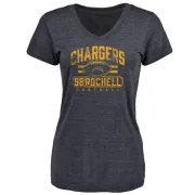 Isaac Rochell Women's Los Angeles Chargers Flanker Tri-Blend T-Shirt - Navy