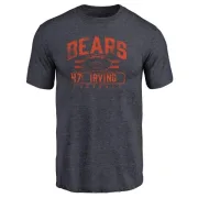 Isaiah Irving Chicago Bears Flanker Tri-Blend T-Shirt - Navy