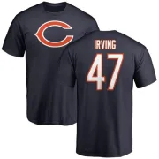 Isaiah Irving Chicago Bears Name & Number Logo T-Shirt - Navy