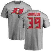 Isaiah Johnson Tampa Bay Buccaneers Name & Number Logo T-Shirt - Ash