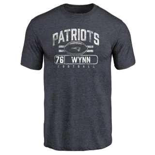 Isaiah Wynn New England Patriots Flanker Tri-Blend T-Shirt - Navy