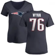 Isaiah Wynn Women's New England Patriots Name & Number Logo T-Shirt - Navy