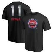 Isiah Thomas Detroit Pistons Black Midnight Mascot T-Shirt