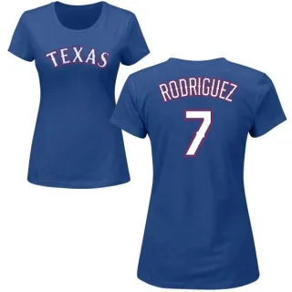 Ivan Rodriguez Women's Texas Rangers Name & Number T-Shirt - Royal
