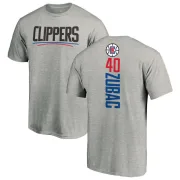 Ivica Zubac Los Angeles Clippers Ash Backer T-Shirt