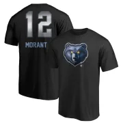 Ja Morant Memphis Grizzlies Black Midnight Mascot T-Shirt