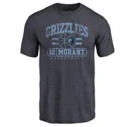 Ja Morant Memphis Grizzlies Navy Baseline Tri-Blend T-Shirt