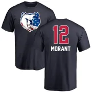 Ja Morant Memphis Grizzlies Navy Name and Number Banner Wave T-Shirt