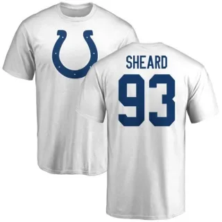 Jabaal Sheard Indianapolis Colts Name & Number Logo T-Shirt - White