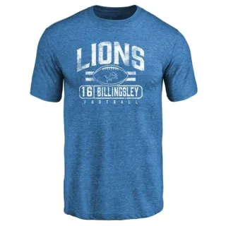 Jace Billingsley Detroit Lions Flanker Tri-Blend T-Shirt - Blue