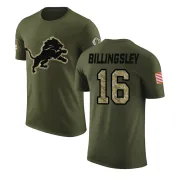 Jace Billingsley Detroit Lions Olive Salute to Service Legend T-Shirt