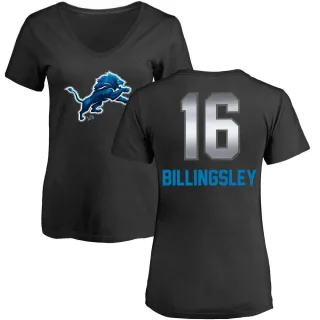 Jace Billingsley Women's Detroit Lions Midnight Mascot T-Shirt - Black