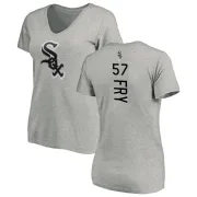 Jace Fry Women's Chicago White Sox Backer Slim Fit T-Shirt - Ash