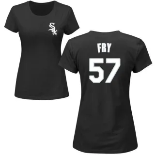 Jace Fry Women's Chicago White Sox Name & Number T-Shirt - Black