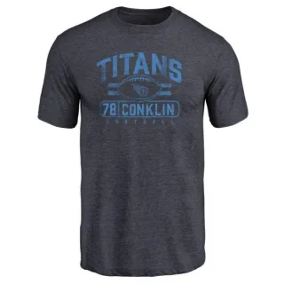 Jack Conklin Tennessee Titans Flanker Tri-Blend T-Shirt - Navy