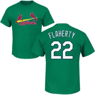 Jack Flaherty St. Louis Cardinals St. Patrick's Day Name & Number T-Shirt - Green