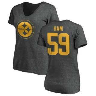 Jack Ham Women's Pittsburgh Steelers One Color T-Shirt - Ash