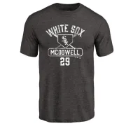 Jack Mcdowell Chicago White Sox Base Runner Tri-Blend T-Shirt - Black