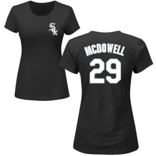 Jack Mcdowell Women's Chicago White Sox Name & Number T-Shirt - Black